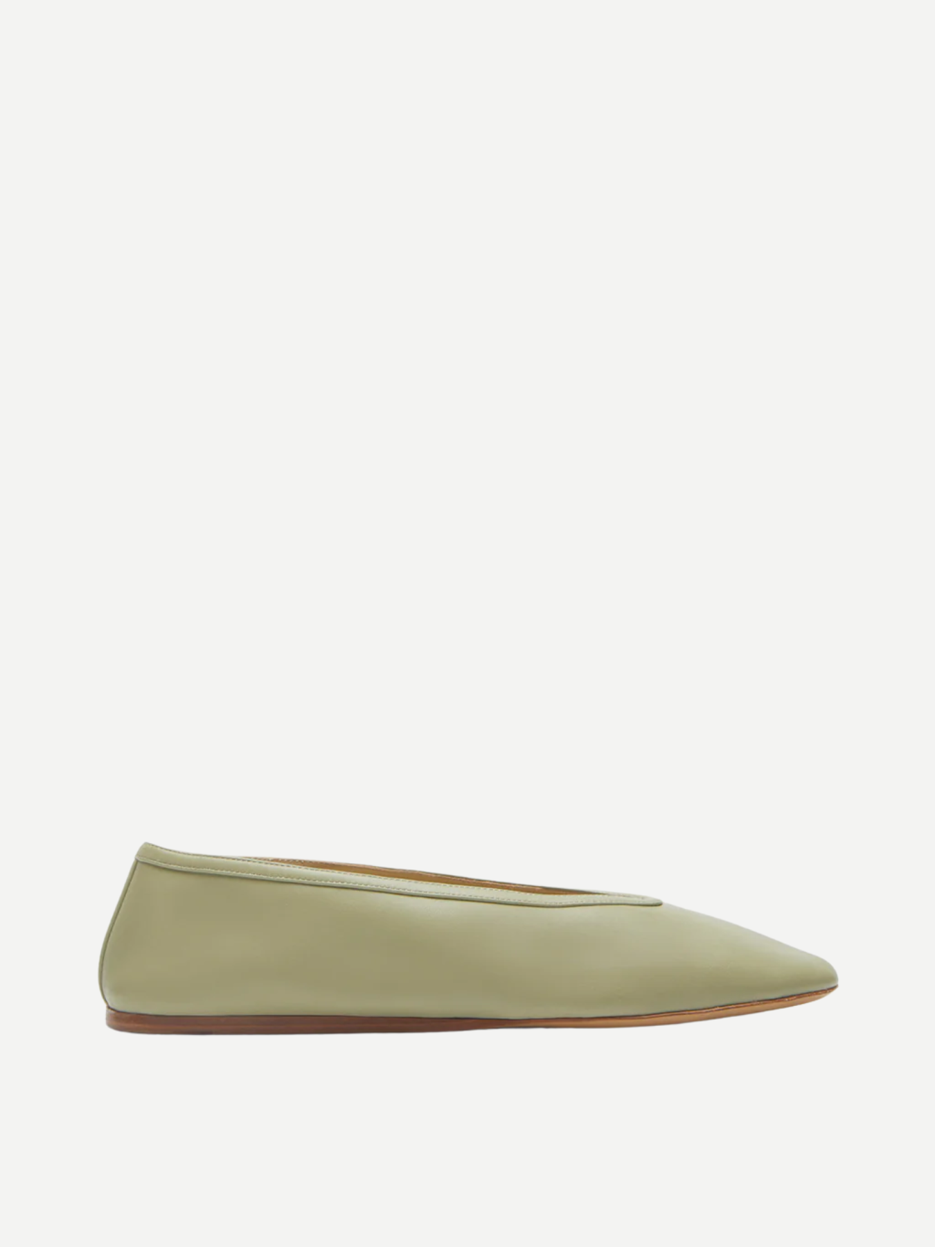 Luna Leather Slipper - Pistachio