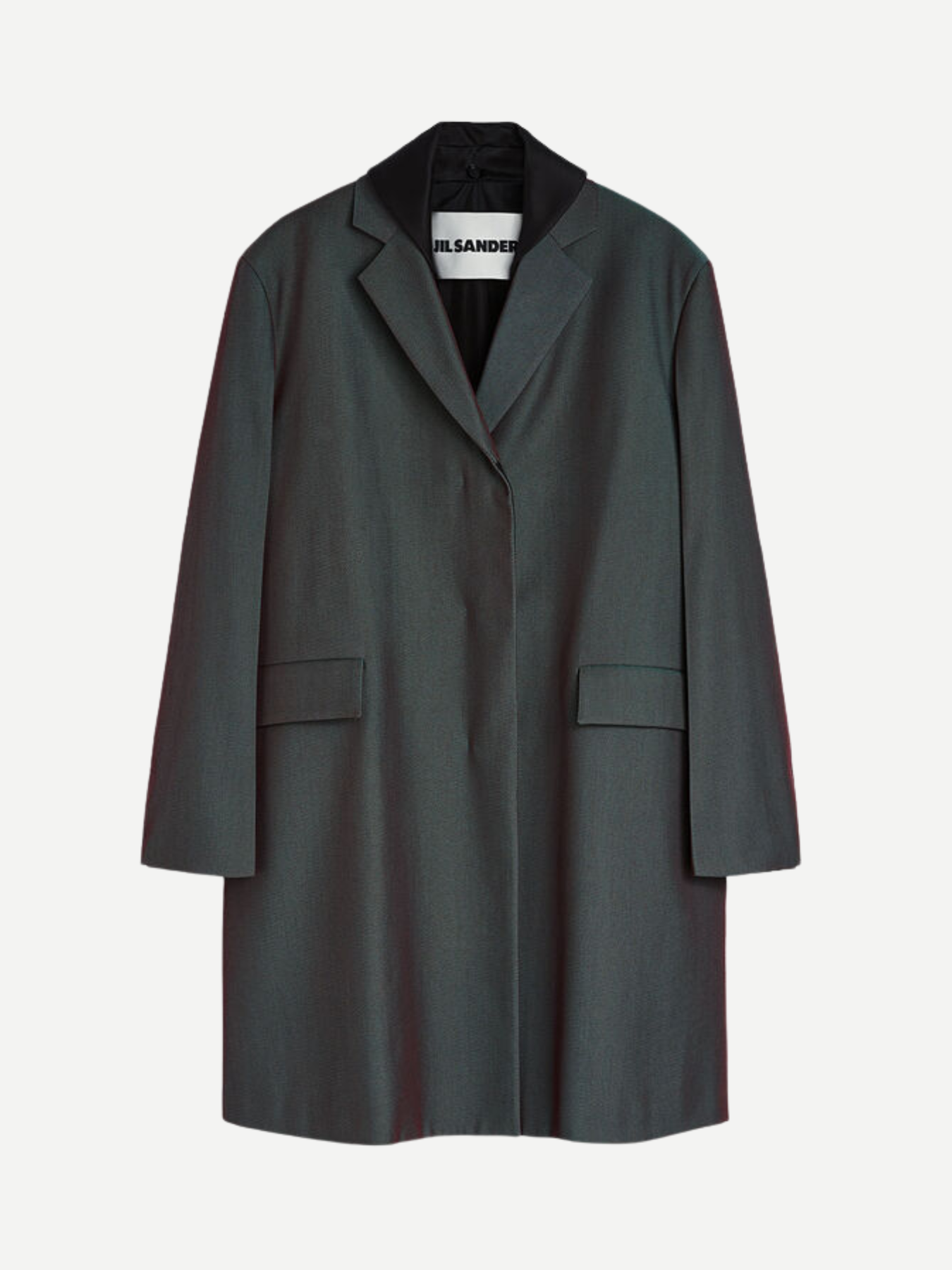 Jil Sander-Wool Coat - Iridescent Plum-Coats-Boboli-Vancouver-Canada