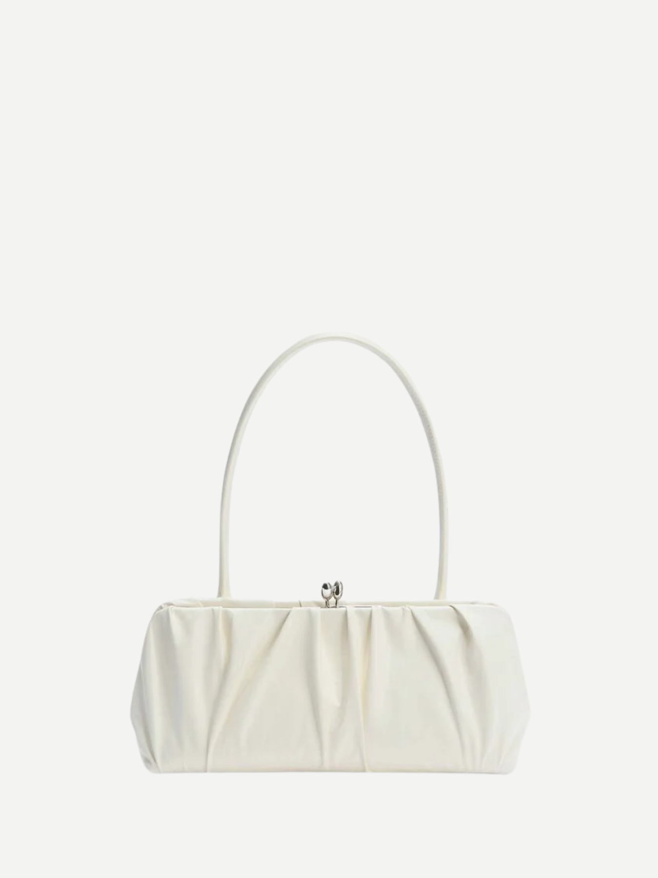 Jil Sander-Goji Small Pleated Bag - Eggshell-Bags-Boboli-Vancouver-Canada
