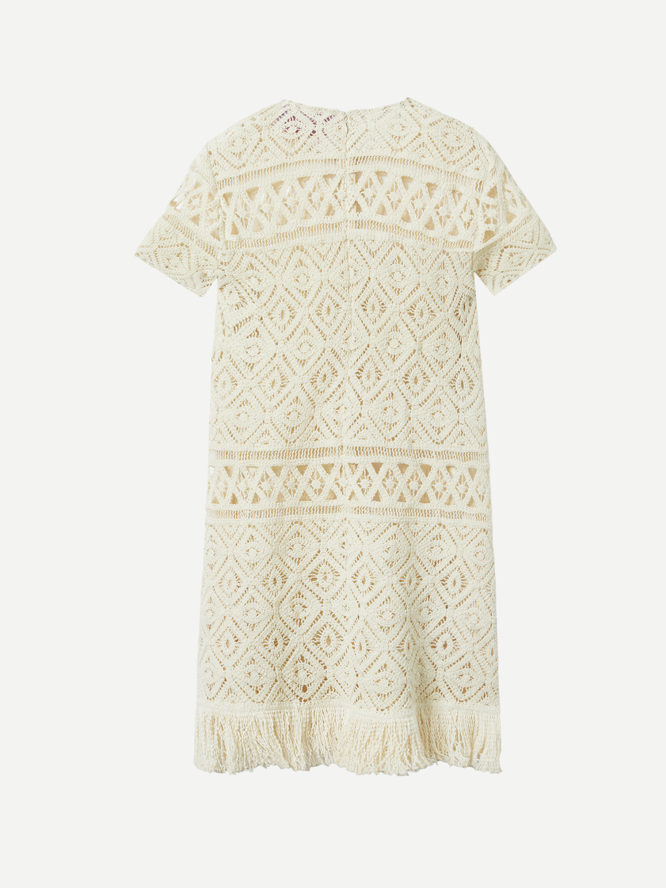 La DoubleJ-Lacey Mini Swing Dress - Plaza Macrame-Dresses-Boboli-Vancouver-Canada