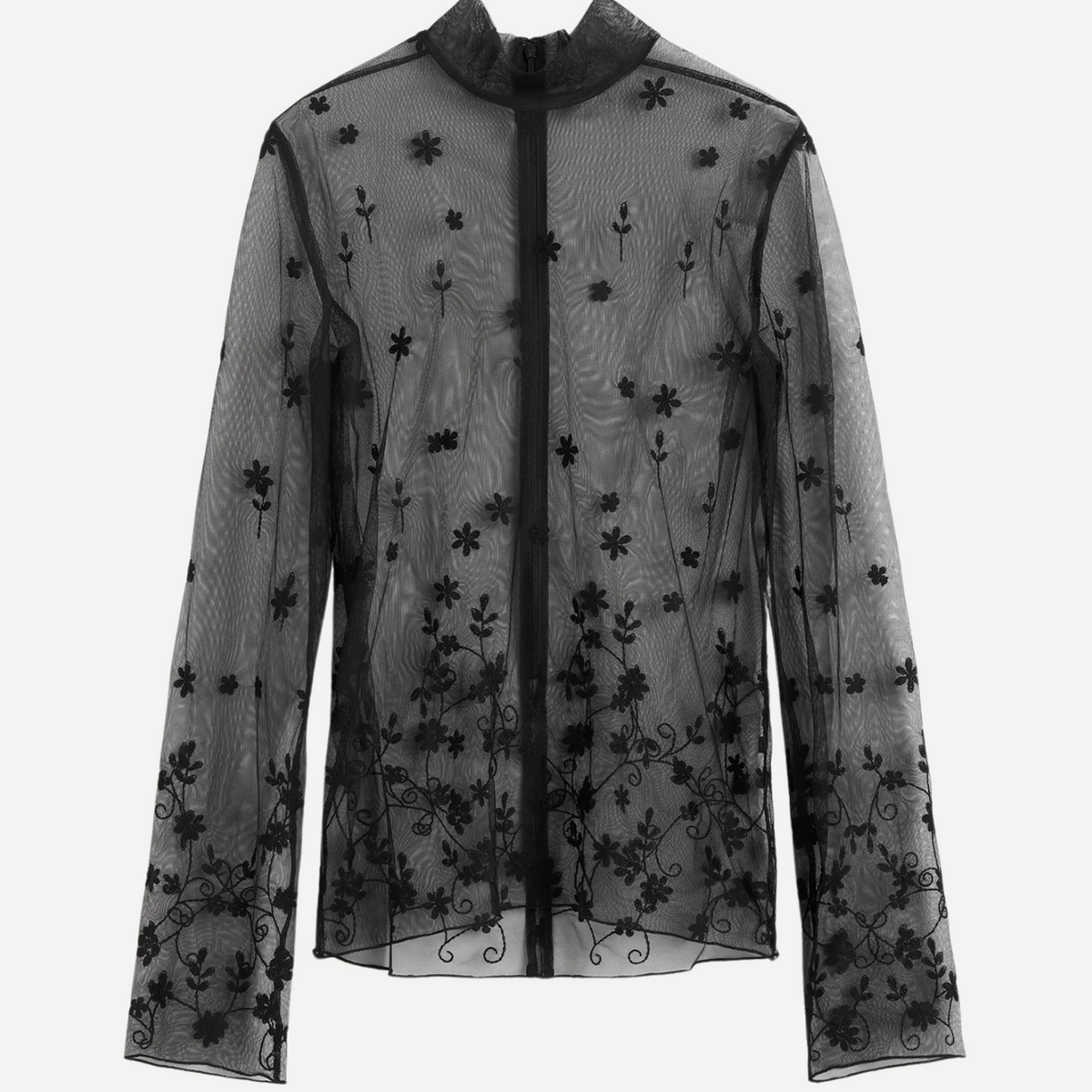 Totême | Floral Tulle Blouse | Boboli, Vancouver Canada