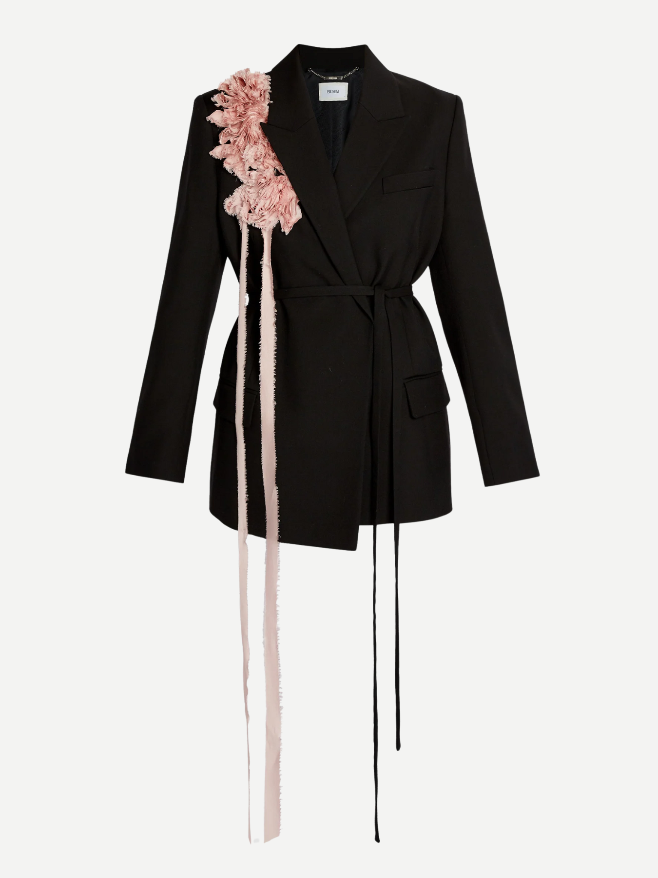 Erdem-Double Breasted Belted Blazer - Black-Blazers-Boboli-Vancouver-Canada