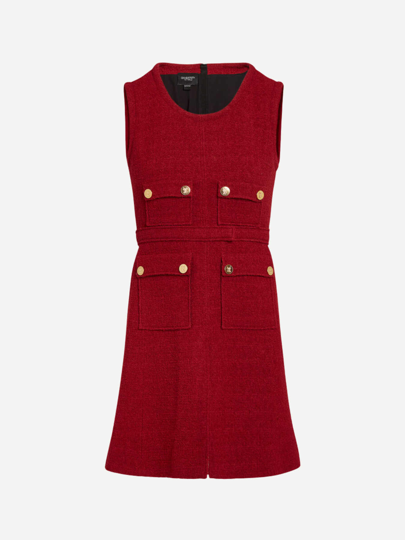 Giambattista Valli-Short Dress in Boucle - Titan Red-Dresses-Boboli-Vancouver-Canada