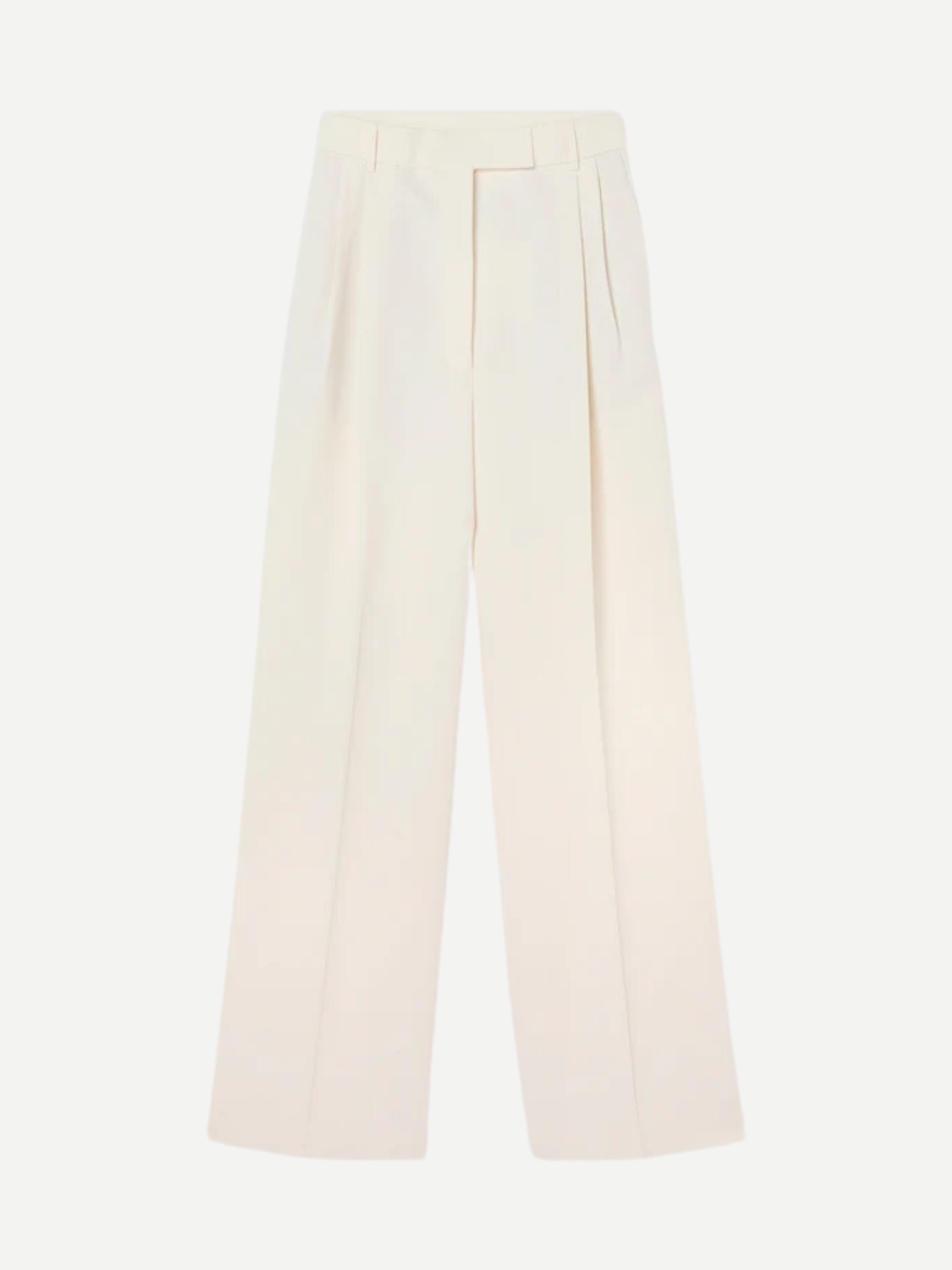 Rohe-High-Waist Tailored Trousers - Off White-Pants-Boboli-Vancouver-Canada