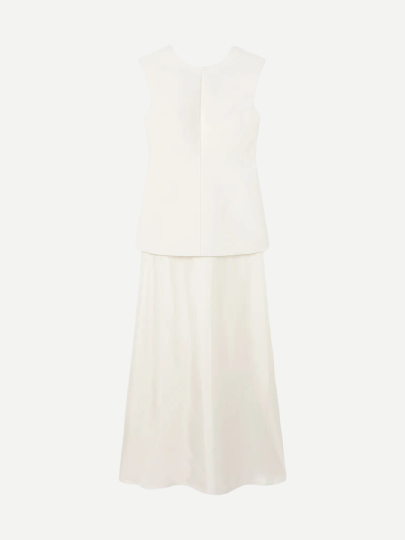 Rohe-Open Back Dress w/Integrated Silk Skirt - Cream-Skirts-Boboli-Vancouver-Canada