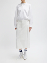 Tibi-Chino Convertible Pleated Skirt - White-Skirts-Boboli-Vancouver-Canada