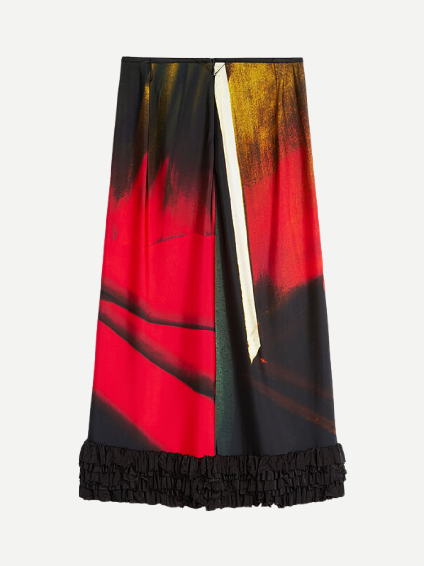 Jil Sander-Skirt w/Rouches - Ruby Velvet-Skirts-Boboli-Vancouver-Canada