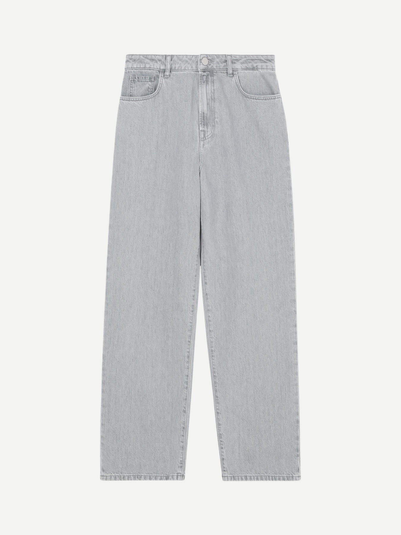 Rohe-Signature Baggy Fit Denim - Washed Grey-Pants-Boboli-Vancouver-Canada