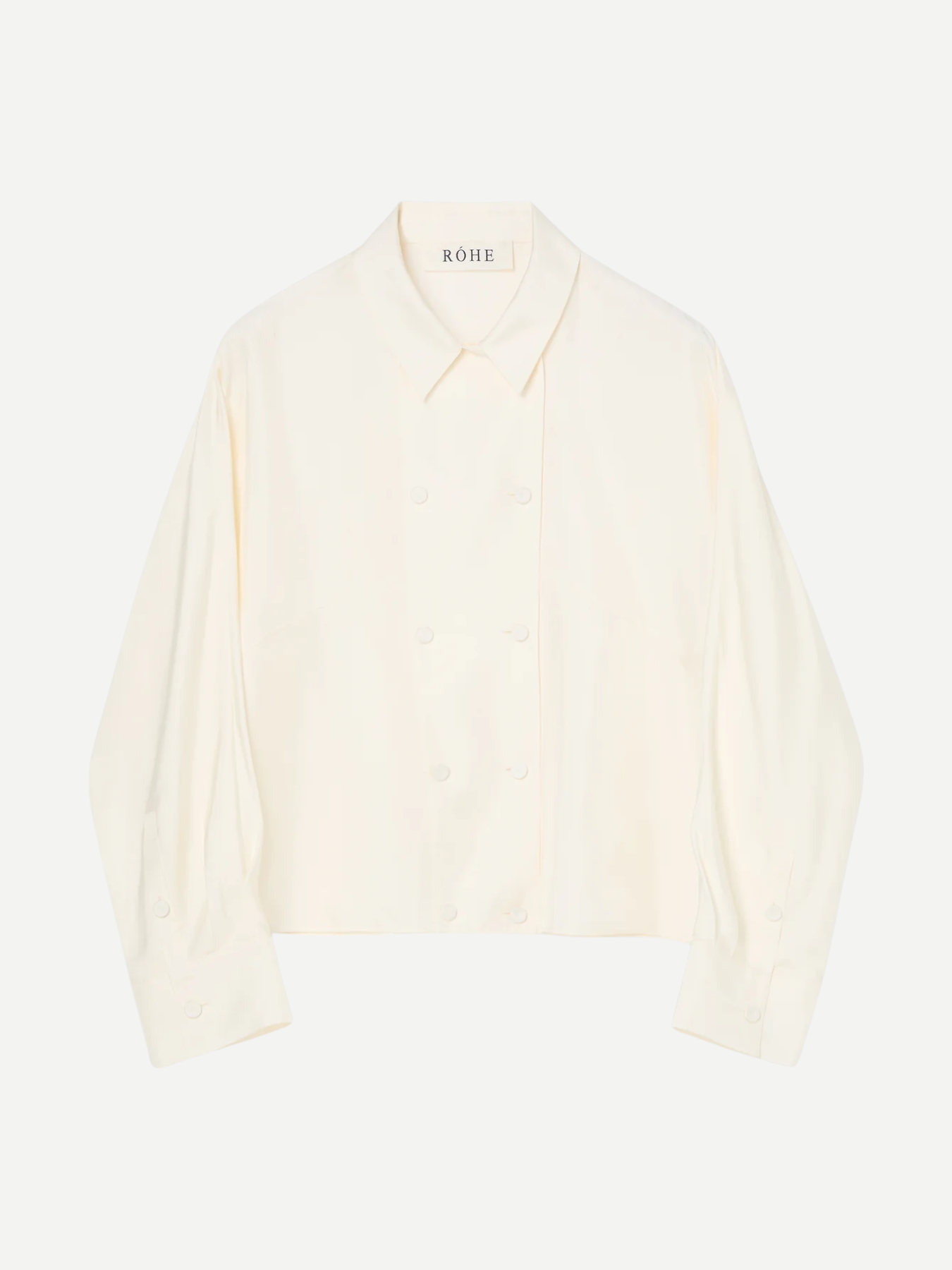 Rohe-Relaxed Fit Button Down Top - Cream-Tops-Boboli-Vancouver-Canada