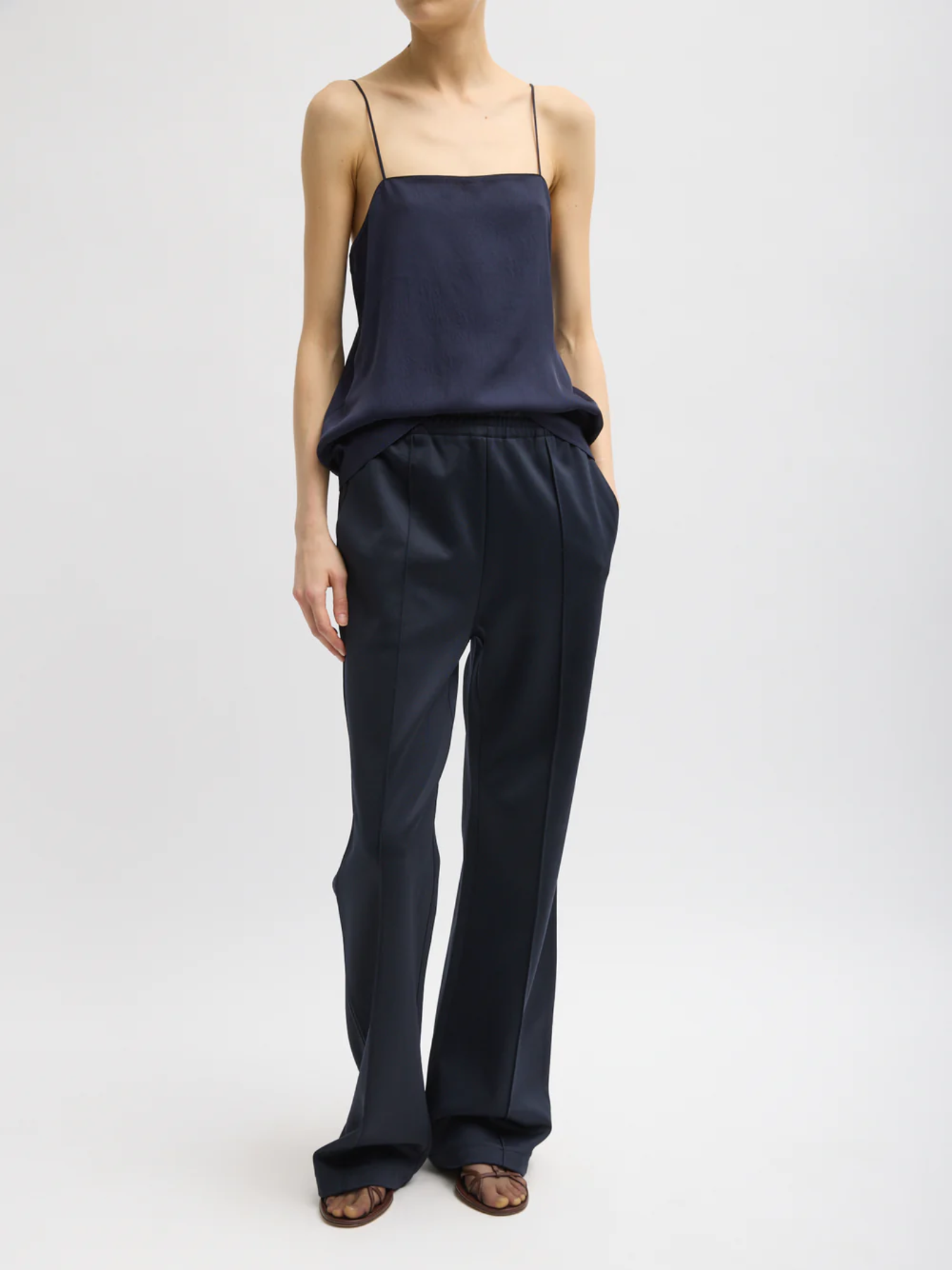 Tibi-Active Knit Scottie Jogger - Navy-Pants-Boboli-Vancouver-Canada