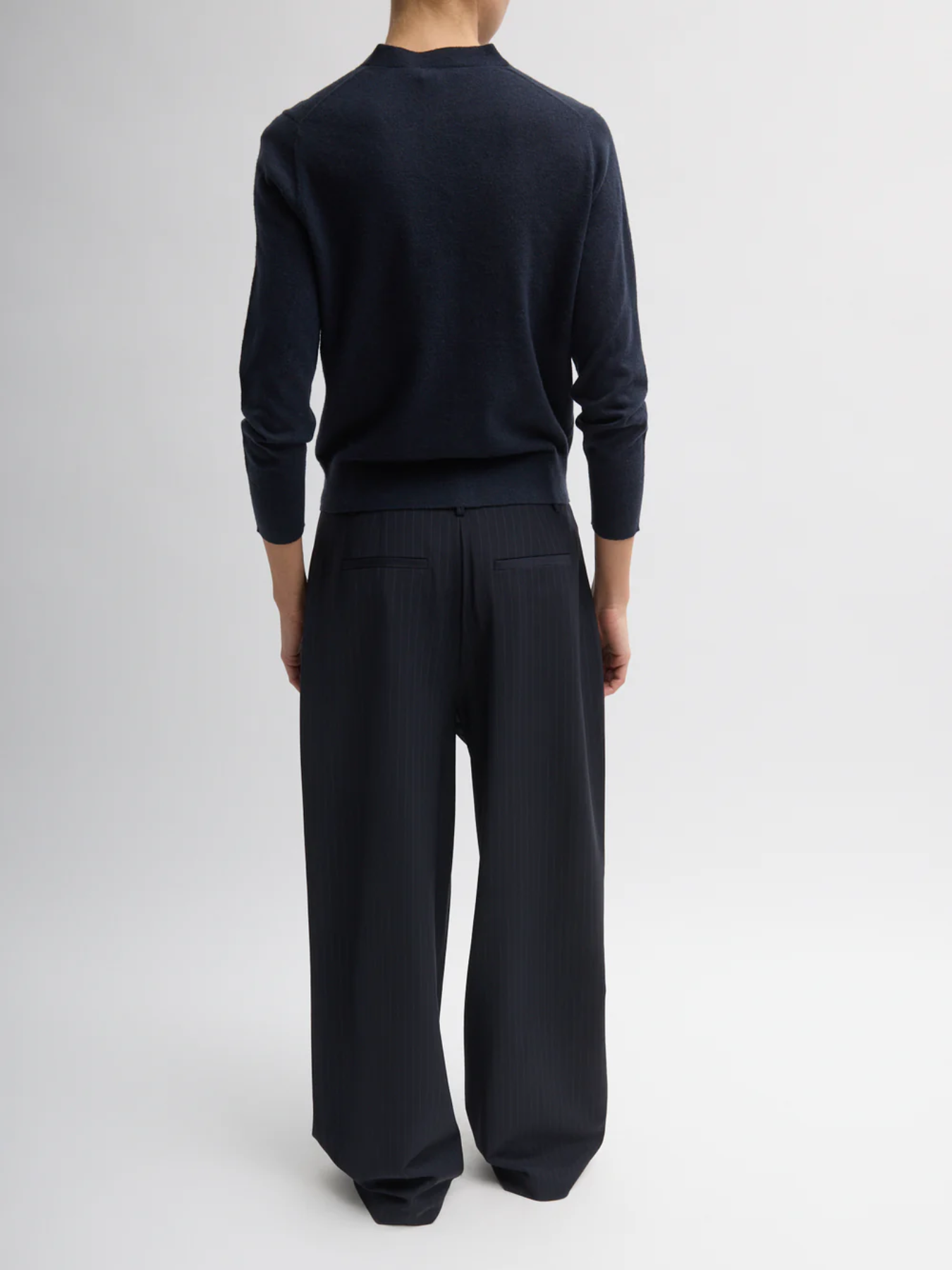 Tibi-Dominic Pinstripe Stella Pant - Navy/Multi-Pants-Boboli-Vancouver-Canada