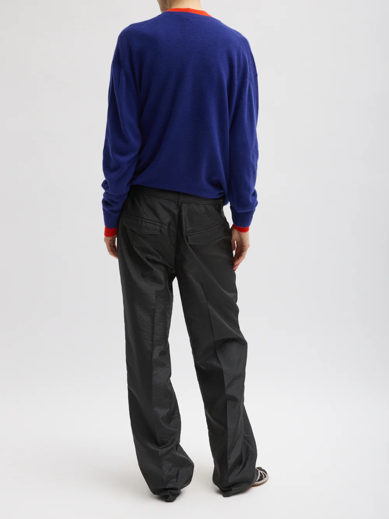 Tibi-Crispy Nylon Rodney Trouser - Black-Pants-Boboli-Vancouver-Canada