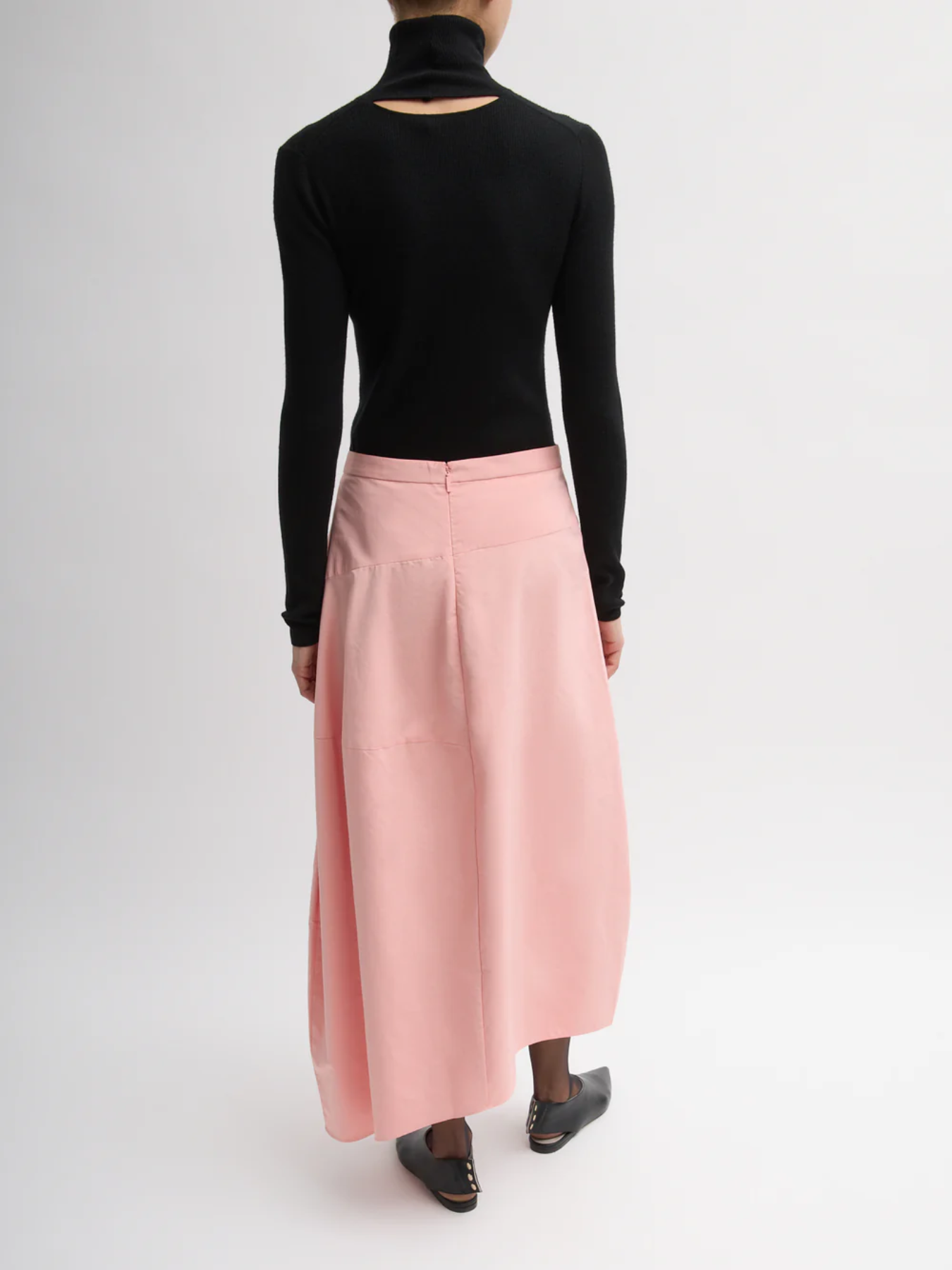 Tibi-Nylon Asymmetrical Balloon Skirt - Pink-Skirts-Boboli-Vancouver-Canada