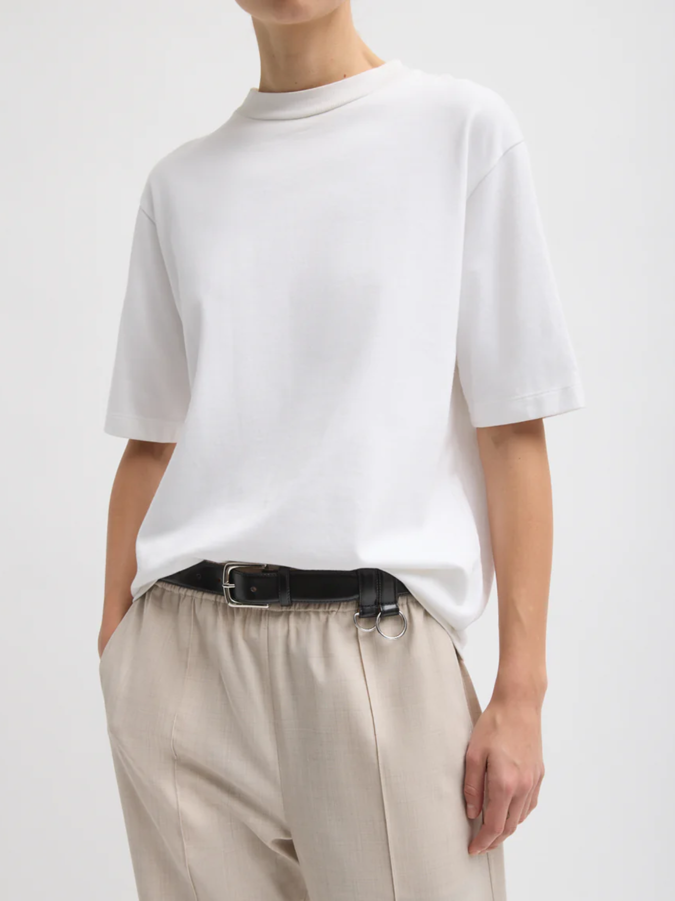 Tibi-Perfect Unisex T - White-Shirts-Boboli-Vancouver-Canada