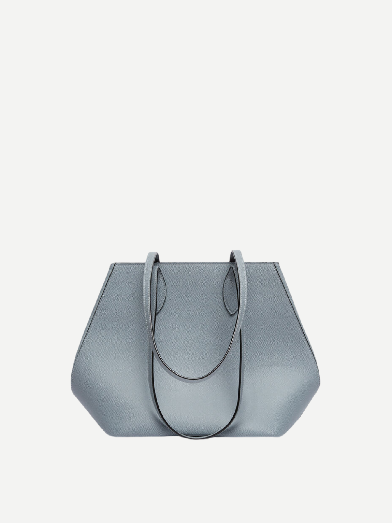 Valextra-Vivi Shopping Medium Bag - Niagara Blue-Bags-Boboli-Vancouver-Canada