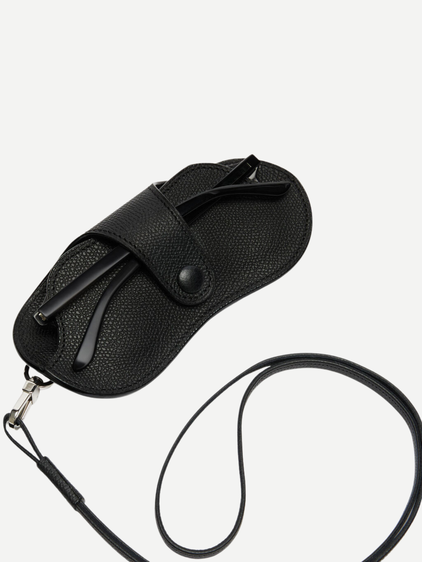 Valextra-Glasses Case w/Lanyard - Black-Accessories-Boboli-Vancouver-Canada