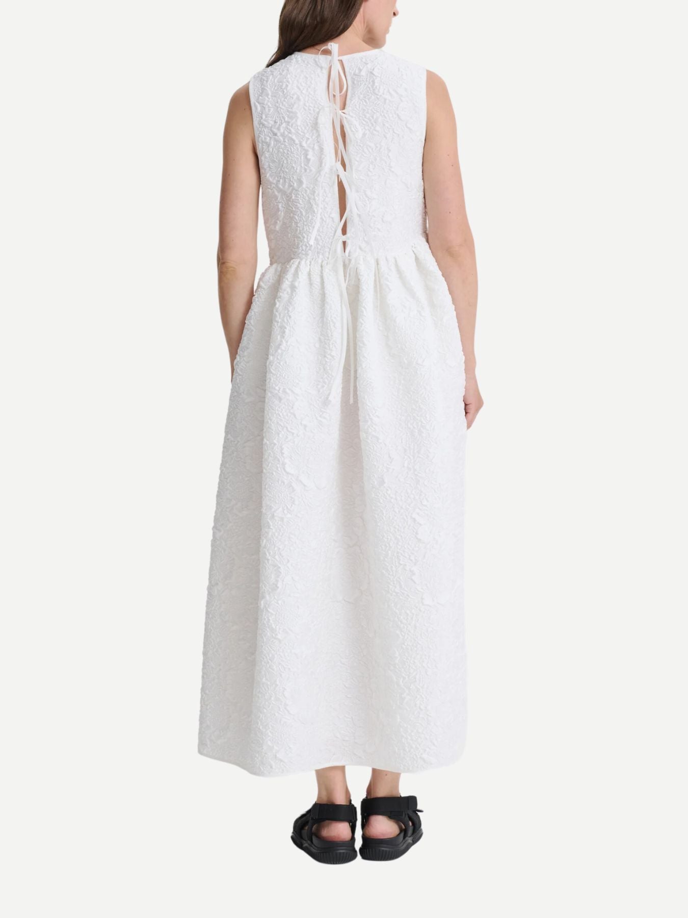 Cecilie Bahnsen-Ditte Dress - White-Dresses-UK 10-Boboli-Vancouver-Canada