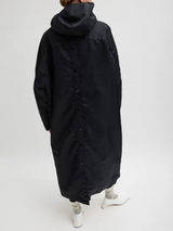 Tibi-Eco Nylon Hooded Coat - Midnight Navy-Coats-Boboli-Vancouver-Canada