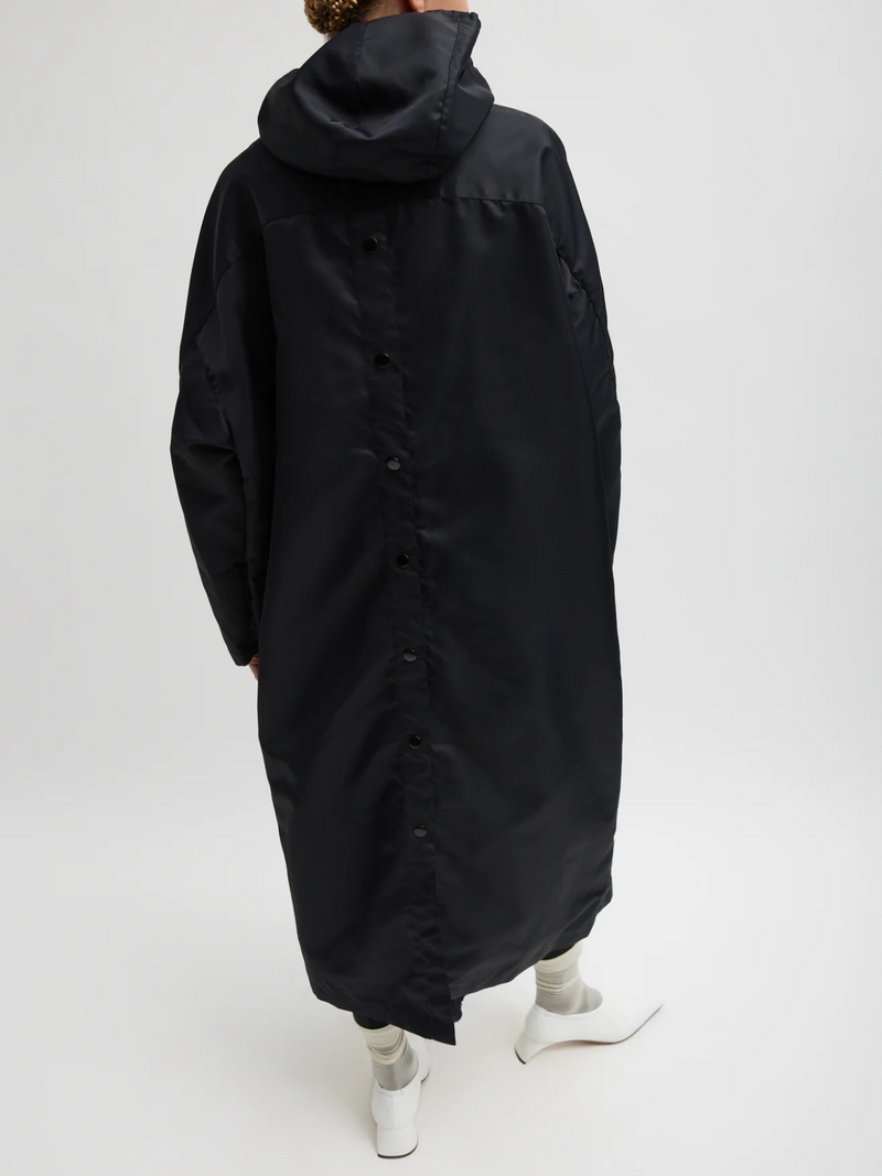 Tibi-Eco Nylon Hooded Coat - Midnight Navy-Coats-Boboli-Vancouver-Canada