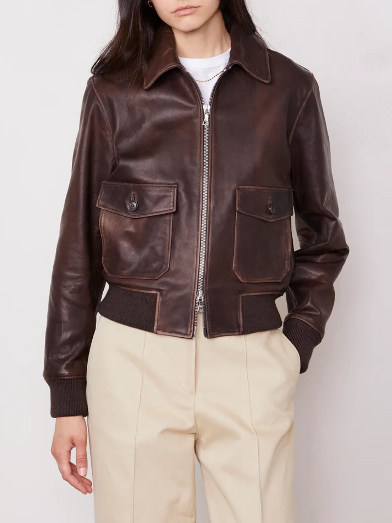 Hera Vintage Lamb Jacket - Dark Brown
