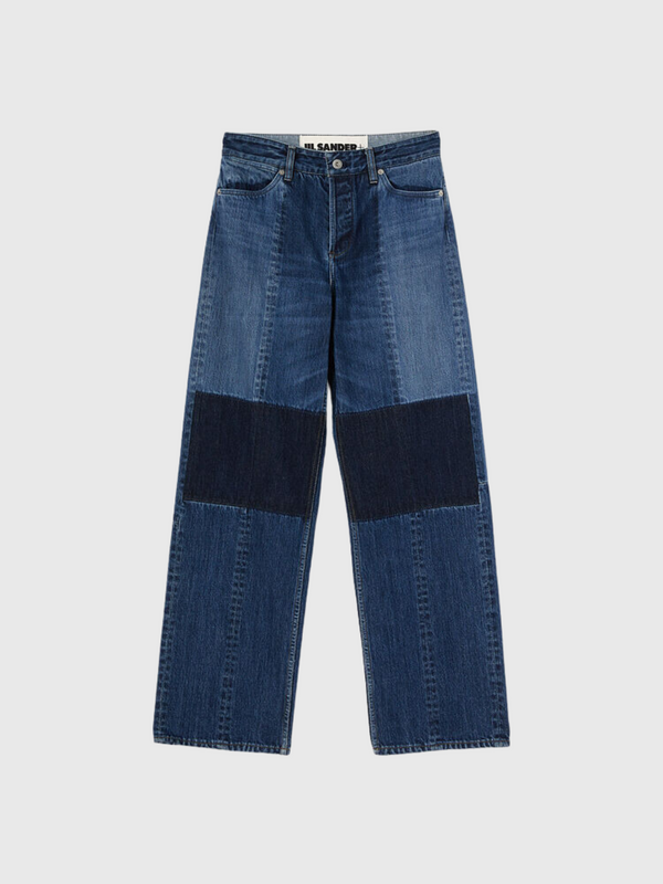 Jil Sander-Denim Trousers - Cobalt Blue-Pants-25-Boboli-Vancouver-Canada