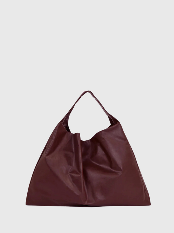 Kassl Editions-Tote Shoulder Oil Bag - Bordeaux-Bags-One Size-Boboli-Vancouver-Canada