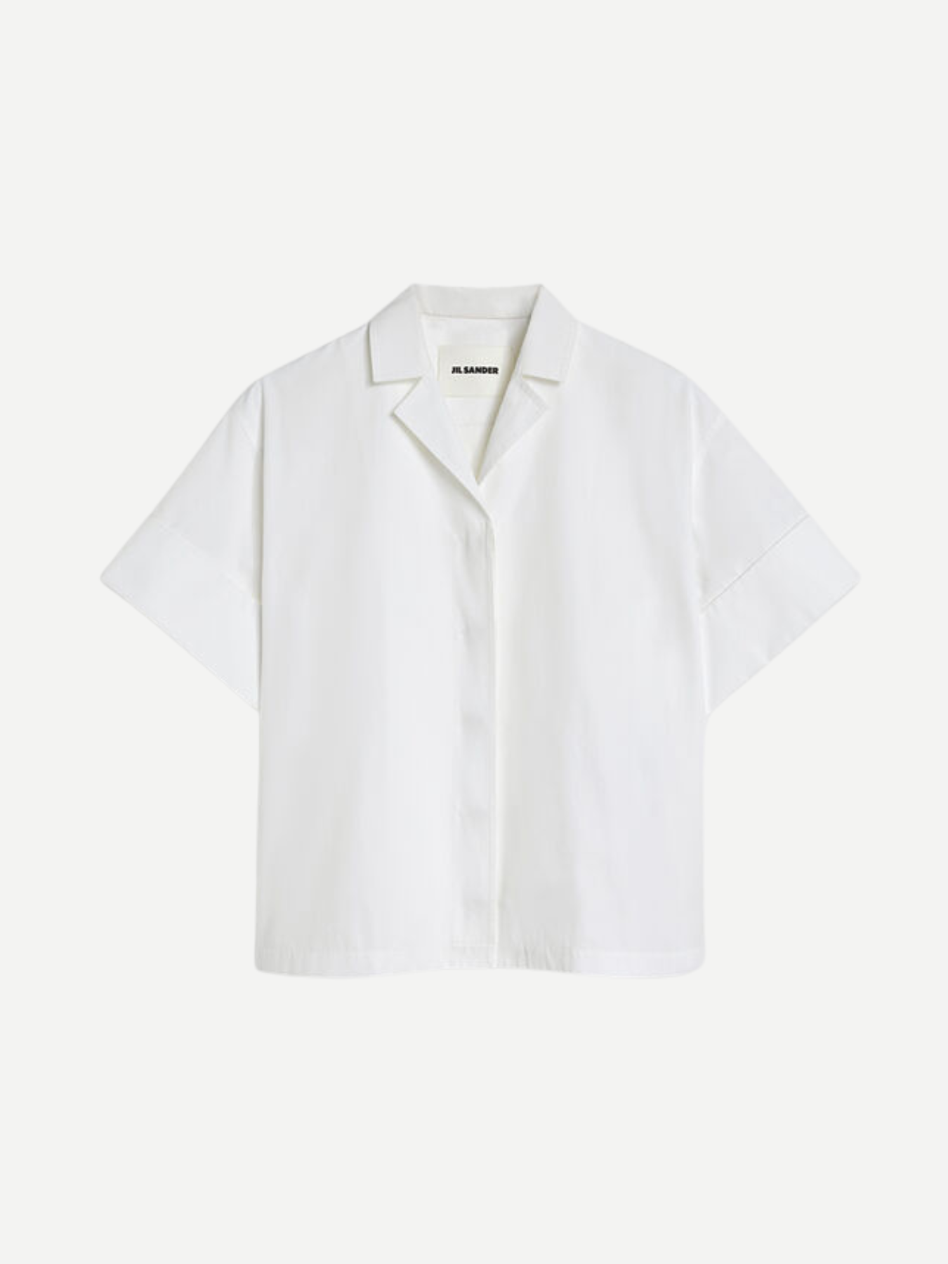 Jil Sander-Heavy Cotton Poplin Shirt - Optic White-Shirts-Boboli-Vancouver-Canada