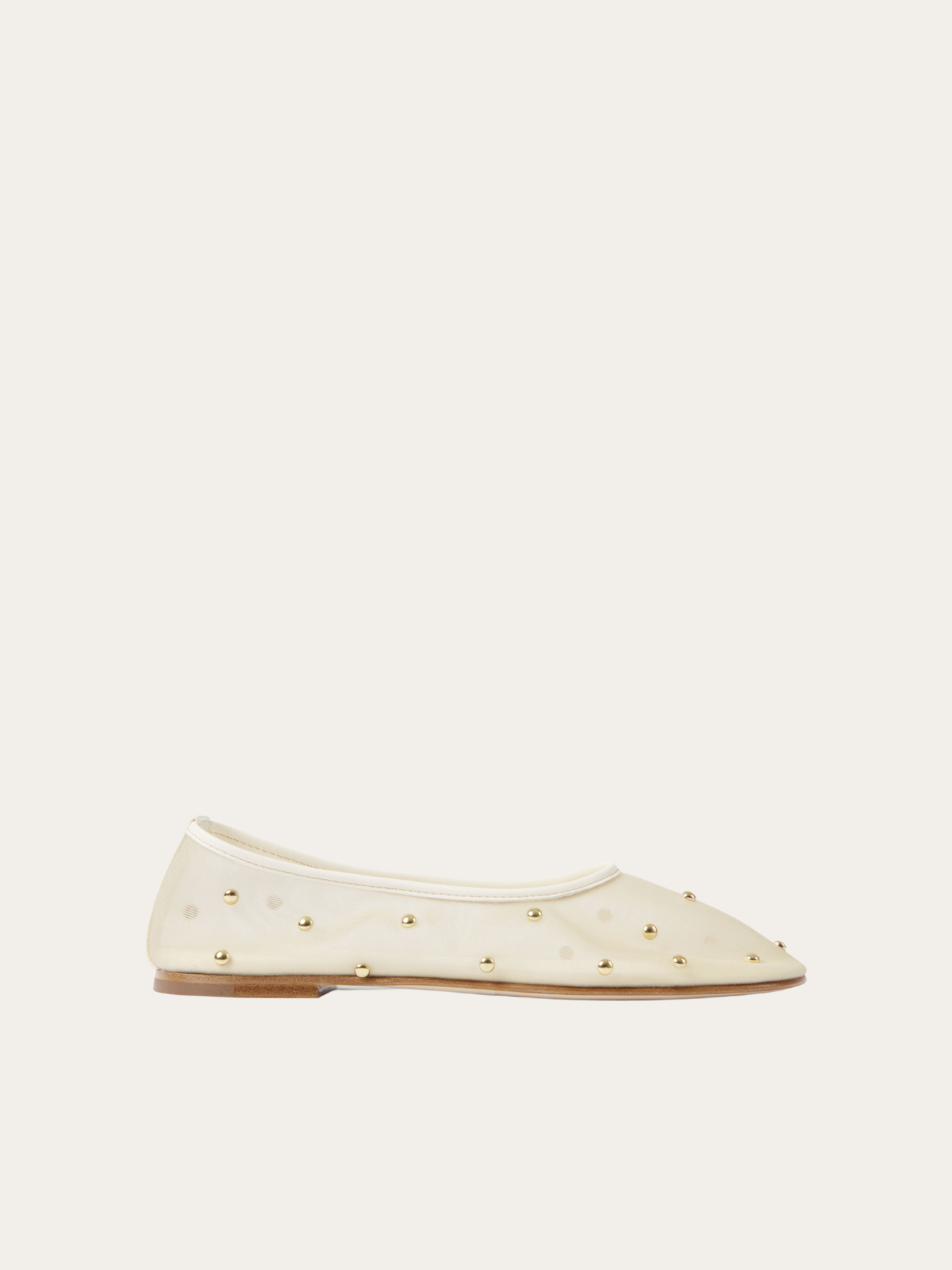 Dear Frances-Balla Mesh w/Studs - Crema-Shoes-Boboli-Vancouver-Canada