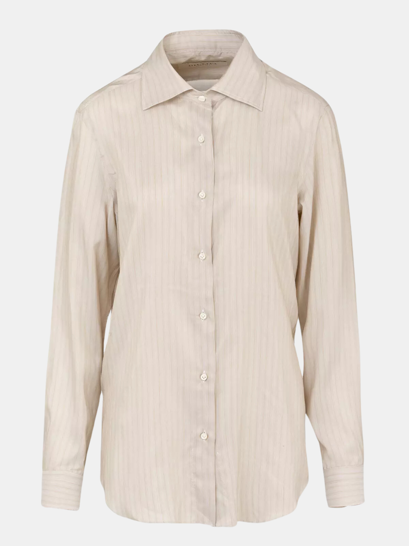 Giuliva Heritage-The Husband Shirt - Grey/Beige-Shirts-IT 40-Boboli-Vancouver-Canada