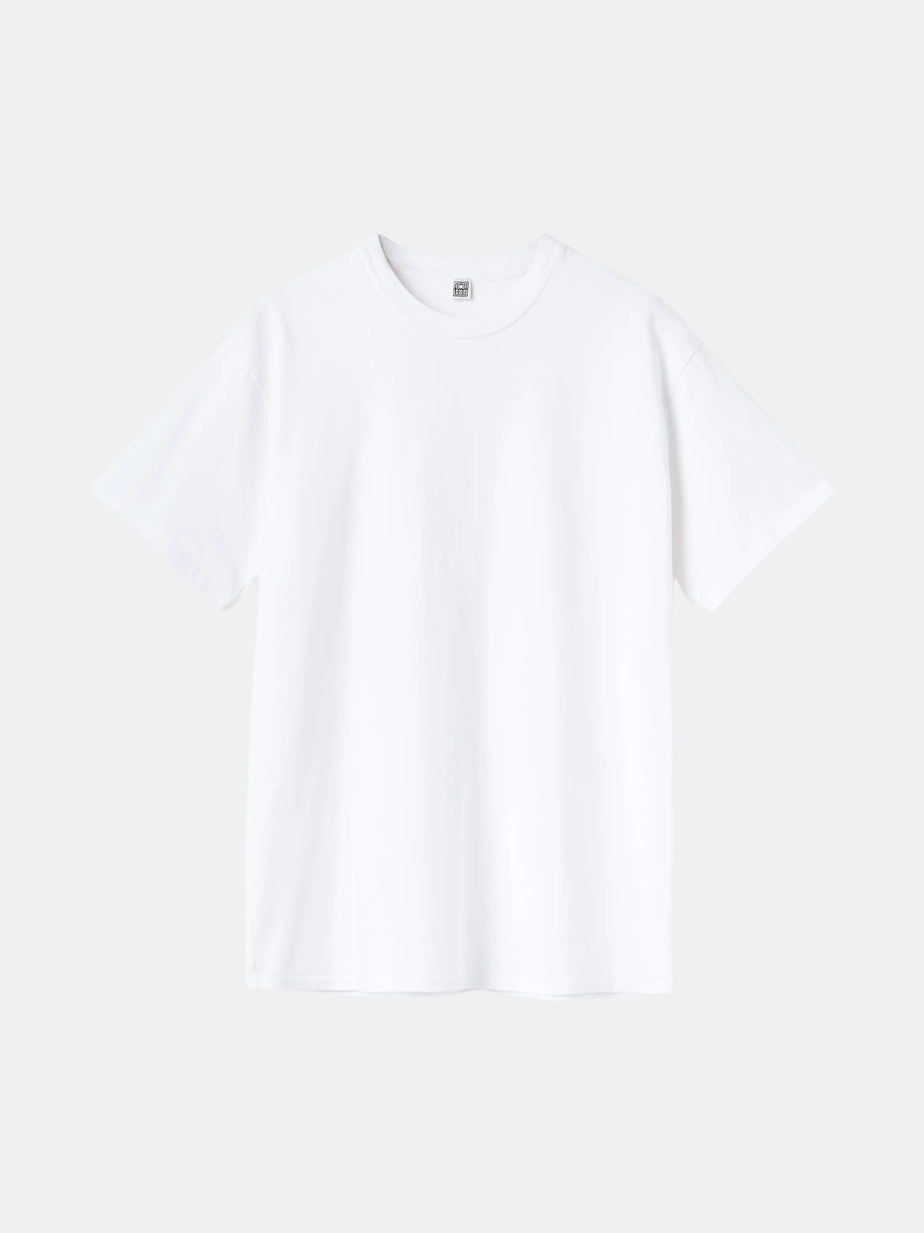 Totême-Straight Cotton Tee - Off White-Shirts-XXS-Boboli-Vancouver-Canada