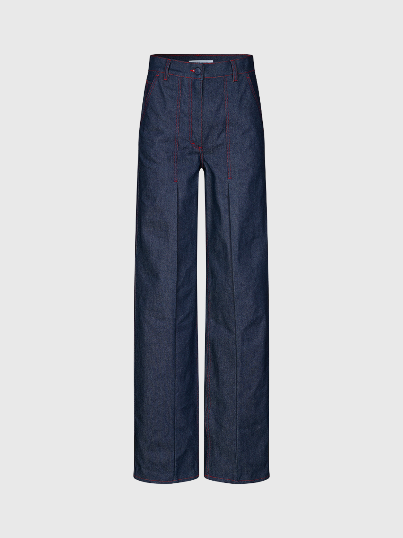 Cecilie Bahnsen-Sixta Denim Trousers - Indigo-Pants-UK 08-Boboli-Vancouver-Canada