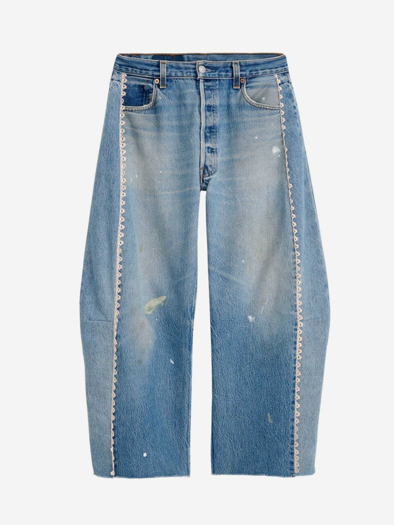 B Sides-Vintage Lasso - Vintage Indigo w/Tatted Lace-Pants-Boboli-Vancouver-Canada