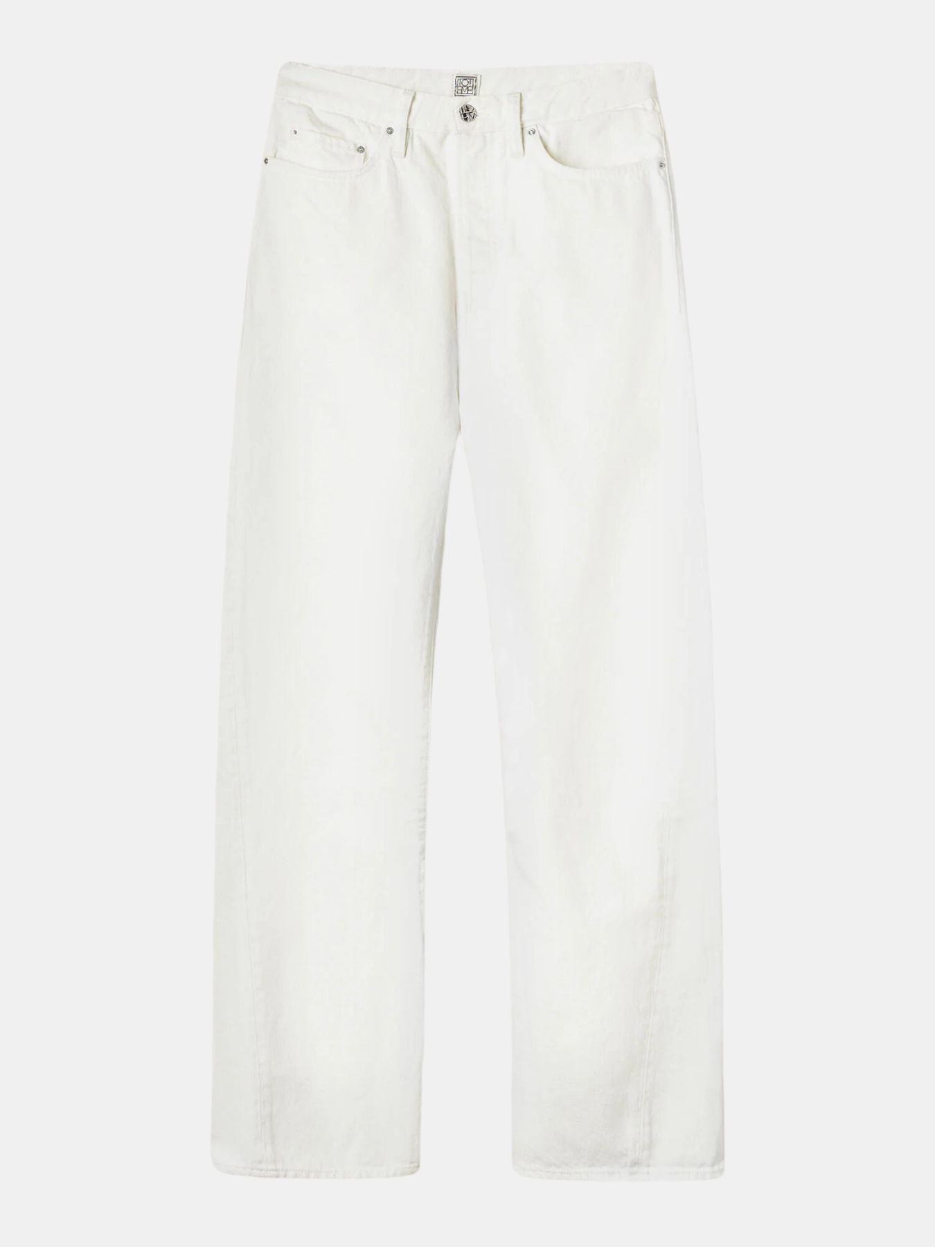 Totême-Twisted Seam Full Length Denim - Off White-Pants-32/32-Boboli-Vancouver-Canada