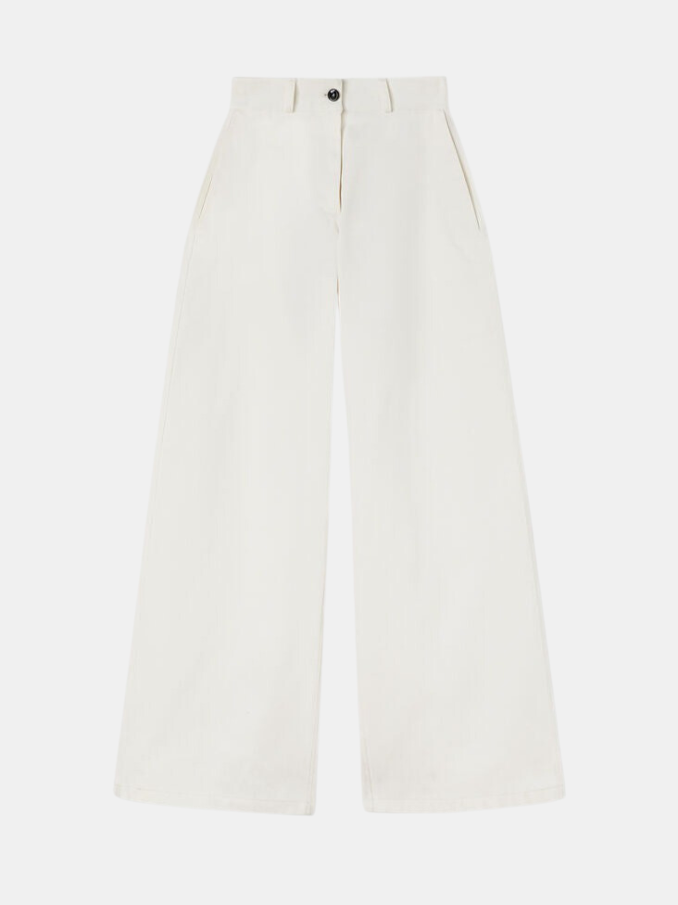 Jil Sander-Fine Cotton Trousers - Optic White-Pants-EU 34-Boboli-Vancouver-Canada