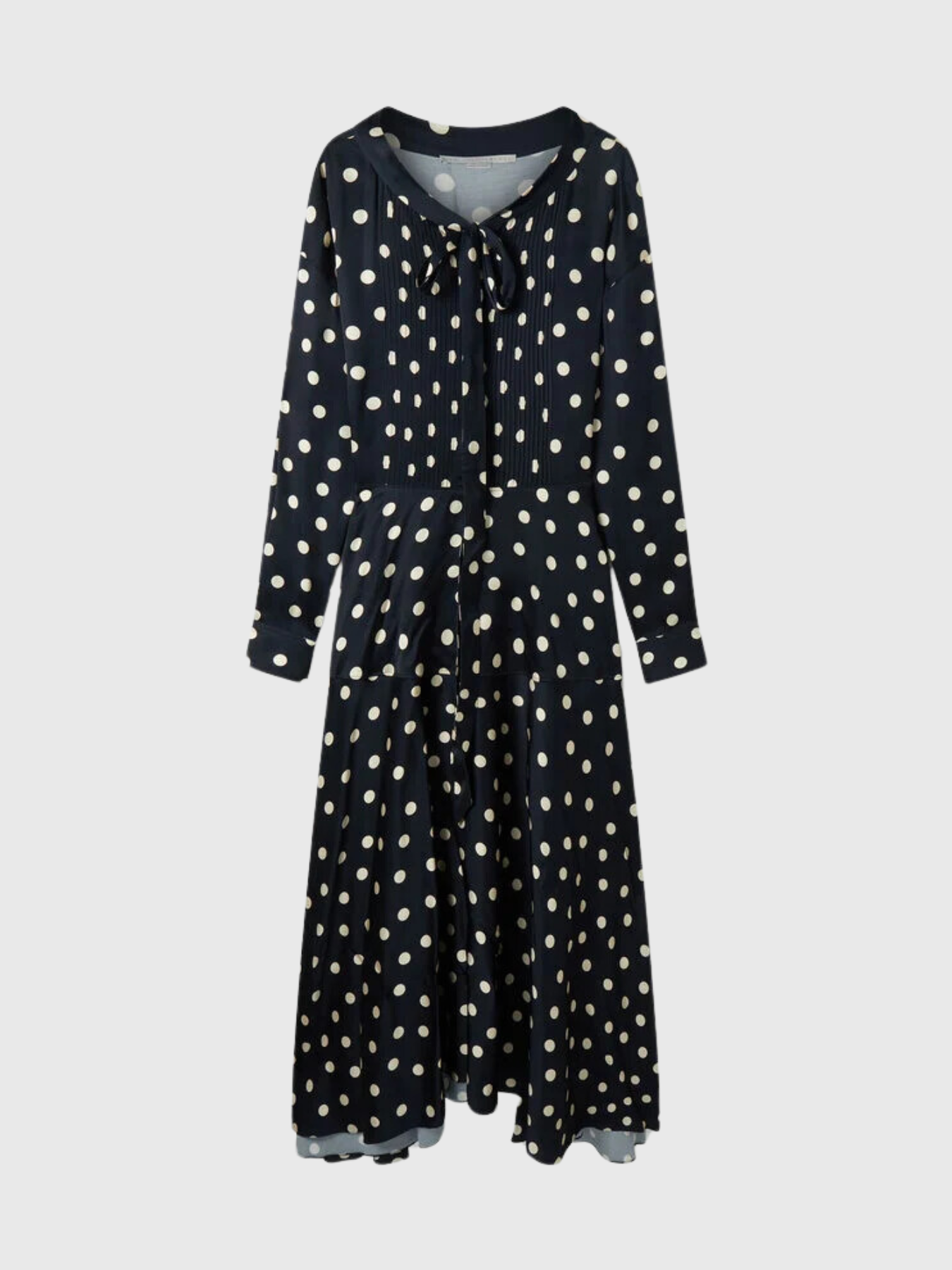 Stella McCartney-Polka Dot Maxi Dress - Black/Cream-Dresses-IT 44-Boboli-Vancouver-Canada