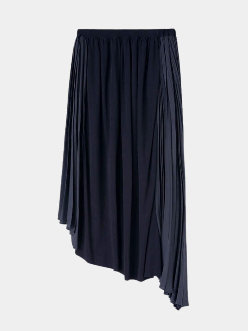 Jil Sander-Asymmetrical Skirt - Navy Blue-Skirts-EU 32-Boboli-Vancouver-Canada