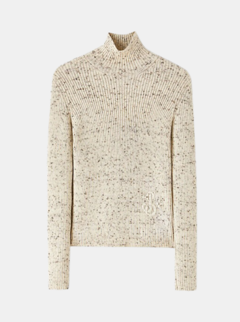 Jil Sander-Wool & Silk Blend Sweater - Coconut-Sweaters-EU 34-Boboli-Vancouver-Canada