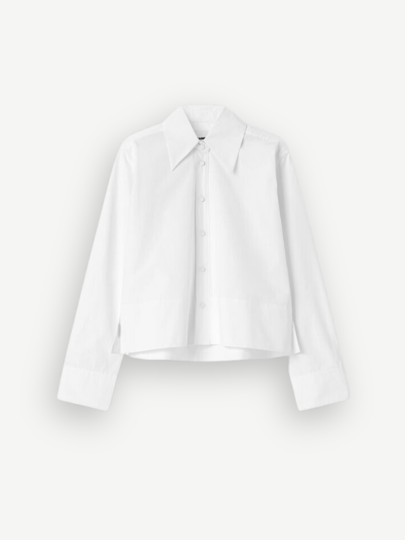 Jil Sander-Organic Cotton Poplin Shirt - Optic White-Shirts-EU 34-Boboli-Vancouver-Canada