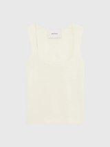 Rohe-Bustier Shaped Knitted Tank - Off White-Tops-EU 36-Boboli-Vancouver-Canada