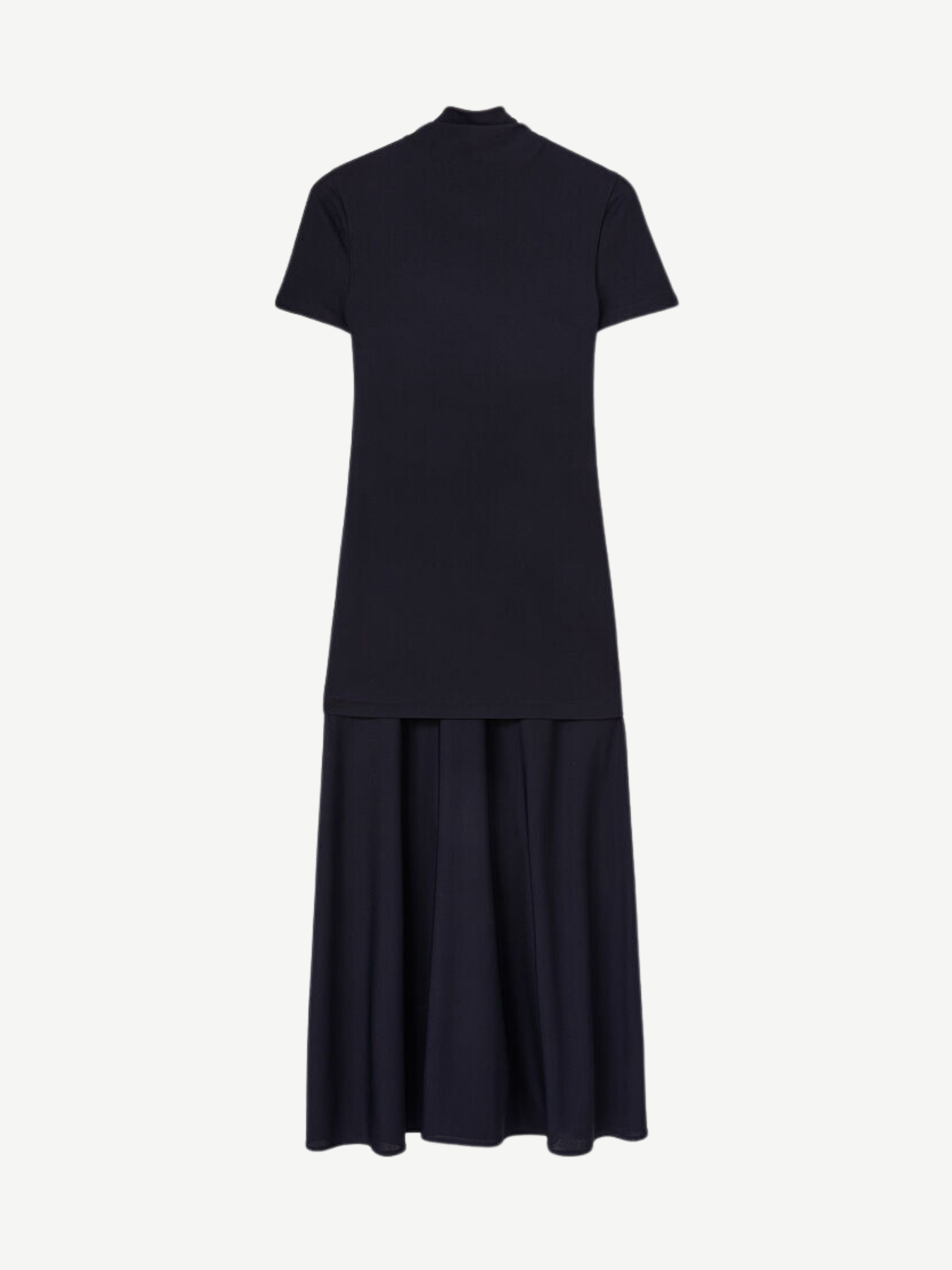 Jil Sander-Crepe Fluid Viscose Dress - Navy-Dresses-EU 34-Boboli-Vancouver-Canada