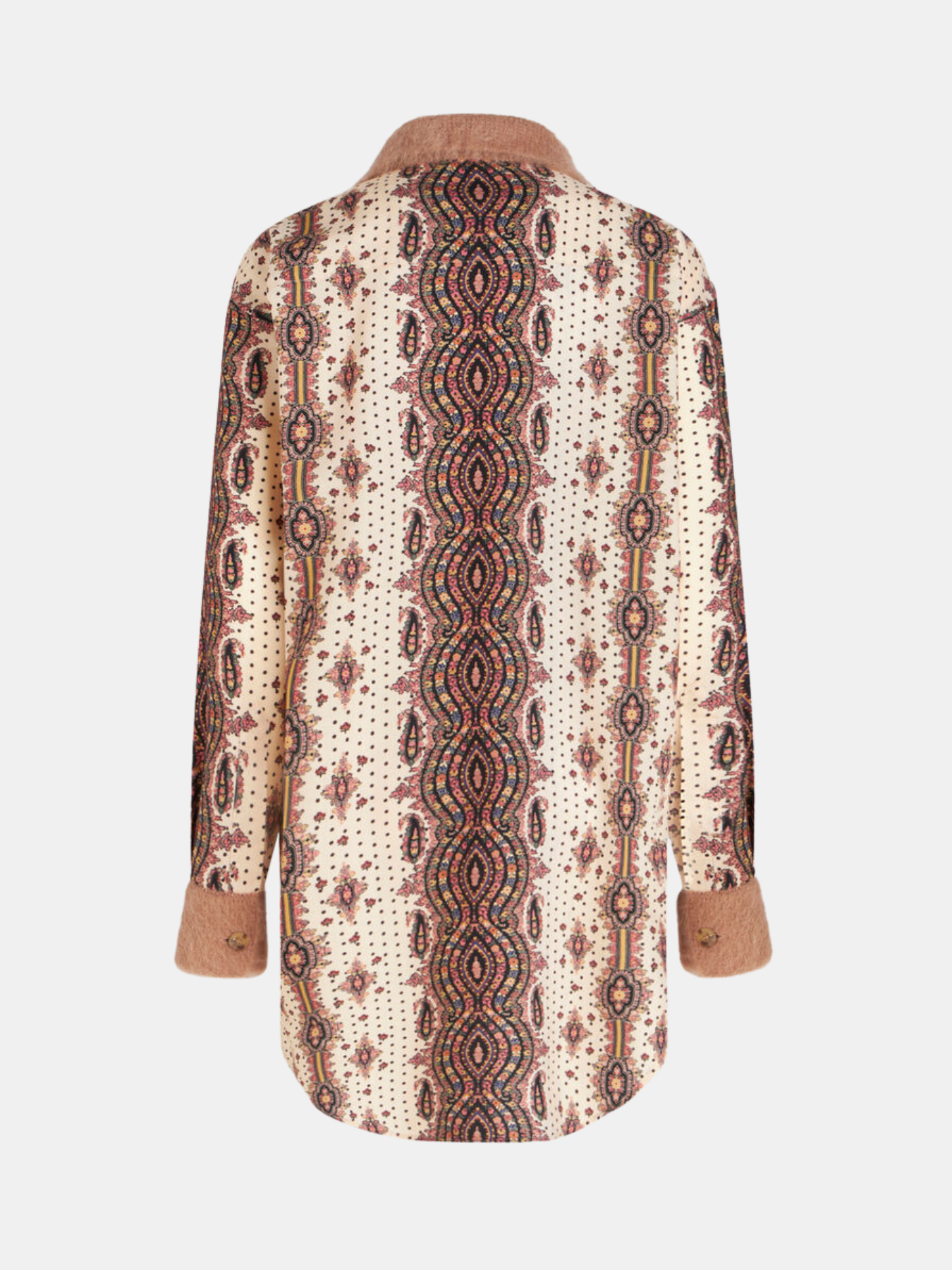 Etro-Printed Wool and Silk Shirt - White/Multi-Shirts-Boboli-Vancouver-Canada