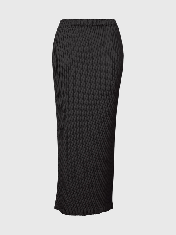 Issey Miyake-Diffused Pleats Skirt - Black-Skirts-JP 02-Boboli-Vancouver-Canada