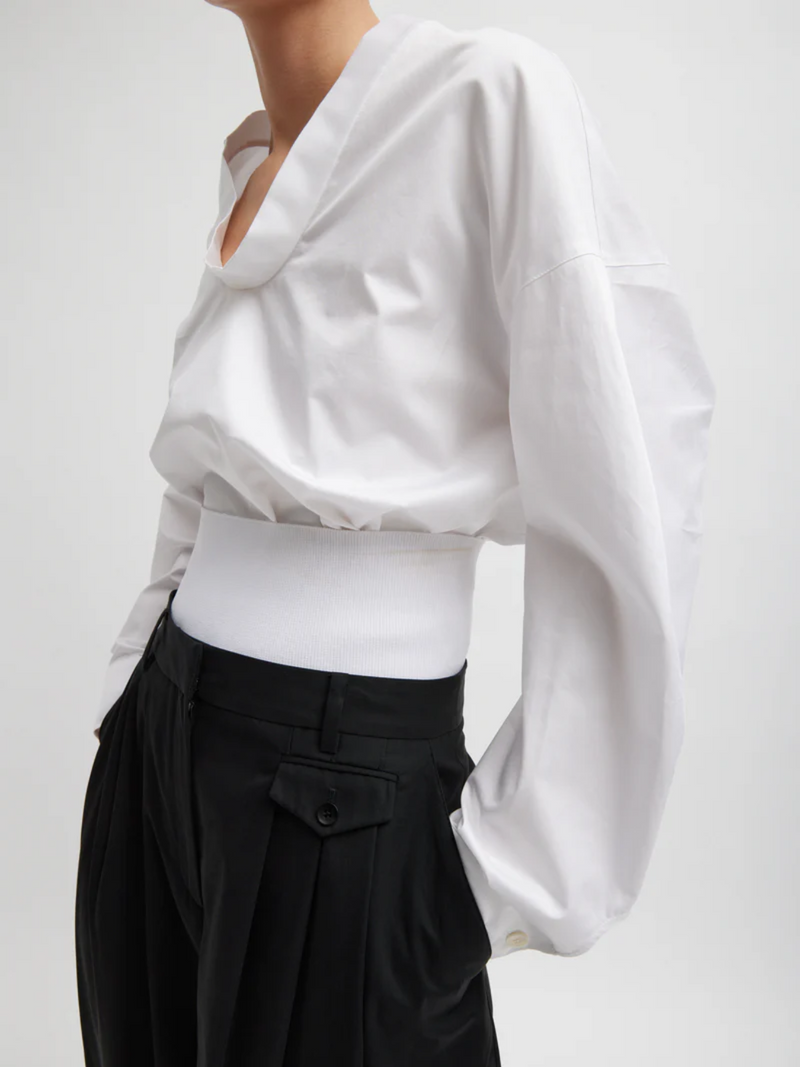 Tibi-Cummerbund - White-Accessories-Boboli-Vancouver-Canada