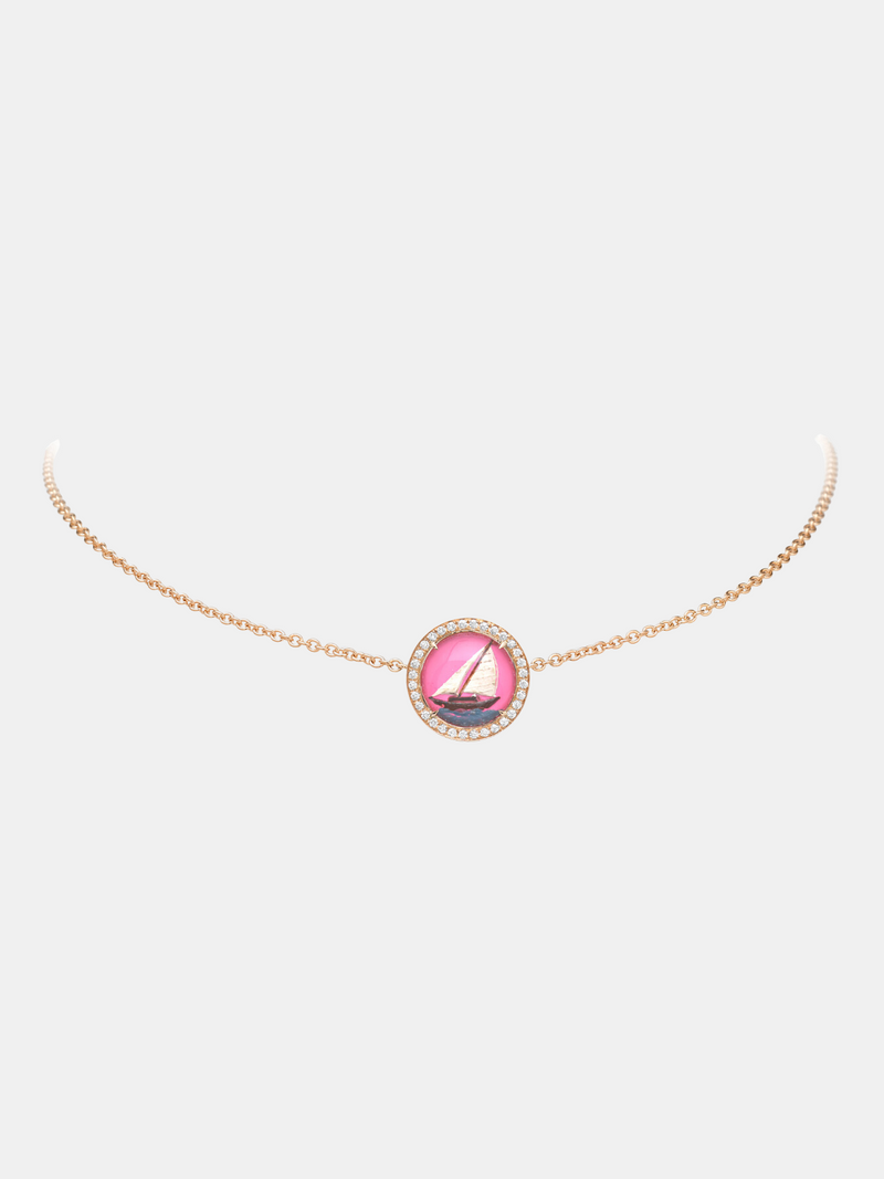Francesca Villa-Pink Wind Necklace-Jewellery-One Size-Boboli-Vancouver-Canada