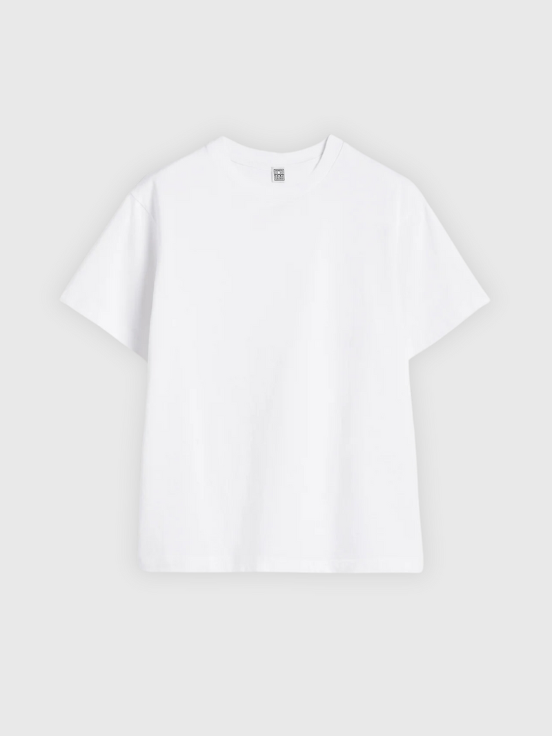 Totême-Classic Cotton Tee - Off White-Shirts-XXS-Boboli-Vancouver-Canada