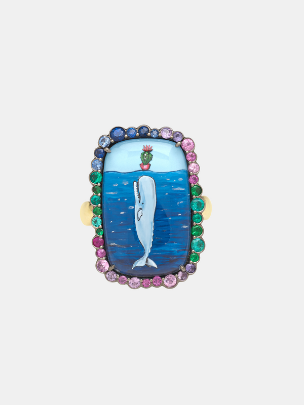Francesca Villa-Whales at Wonderland Ring-Jewellery-EU 53-Boboli-Vancouver-Canada