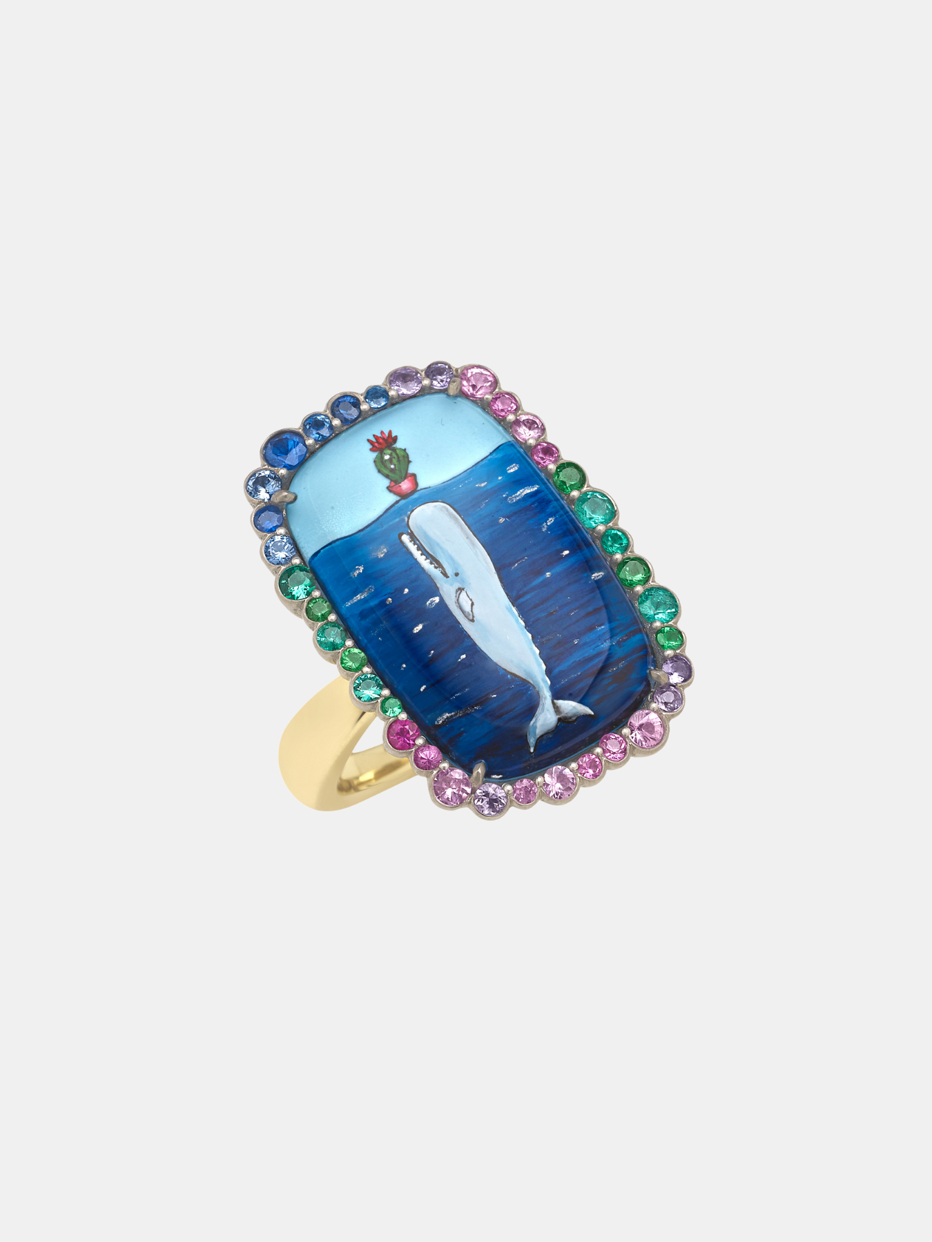 Francesca Villa-Whales at Wonderland Ring-Jewellery-EU 53-Boboli-Vancouver-Canada