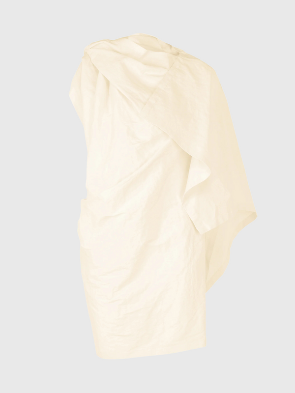Issey Miyake-Twisted Dress - Off White-Dresses-JP 02-Boboli-Vancouver-Canada