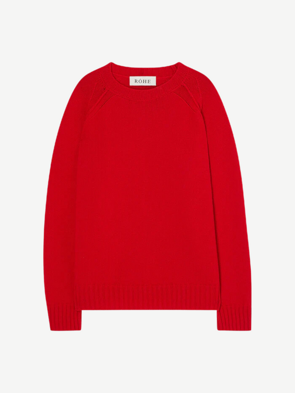 Rohe-Wool Cashmere Sweater - Bright Red-Sweaters-EU 34-Boboli-Vancouver-Canada