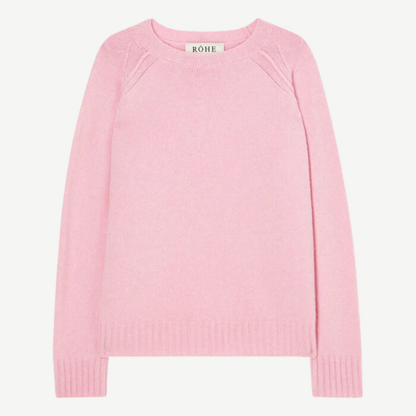 Wool Cashmere Sweater Soft Pink